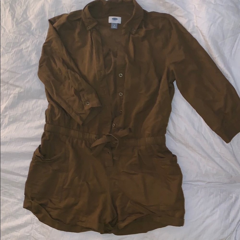 Old Navy Olive Romper